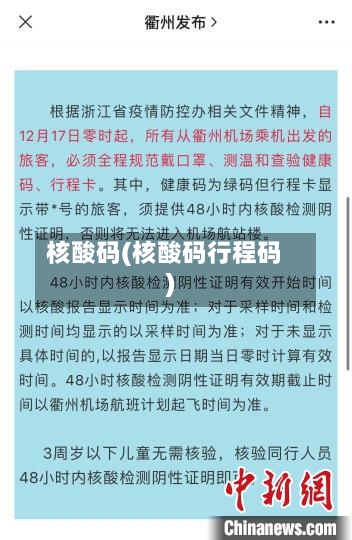 核酸码(核酸码行程码)