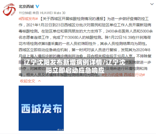 辽宁沈阳发布新增病例详情/辽宁沈阳立即启动应急响应-第3张图片