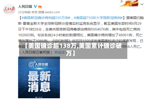 【美国确诊超138万,美国累计确诊破万】-第2张图片