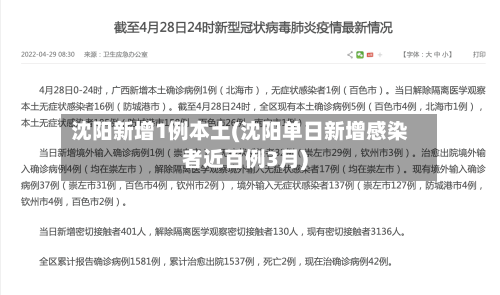 沈阳新增1例本土(沈阳单日新增感染者近百例3月)-第3张图片