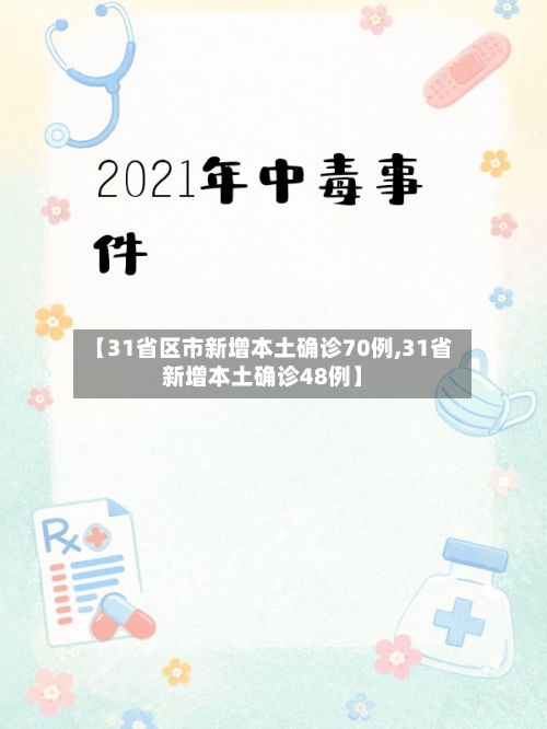 【31省区市新增本土确诊70例,31省新增本土确诊48例】