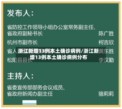 浙江新增13例本土确诊病例/浙江新增13例本土确诊病例分布