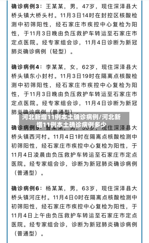 河北新增11例本土确诊病例/河北新增11例本土确诊病例多少-第2张图片