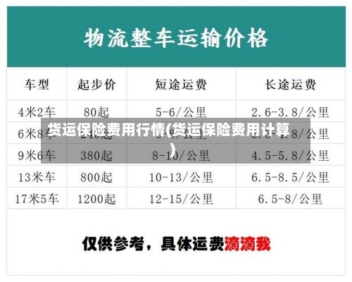 货运保险费用行情(货运保险费用计算)-第3张图片