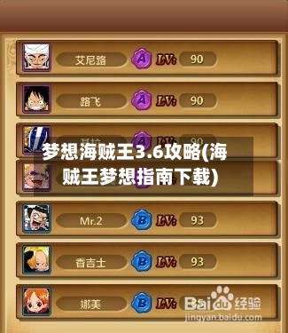 梦想海贼王3.6攻略(海贼王梦想指南下载)-第2张图片