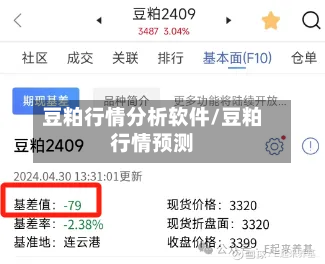 豆粕行情分析软件/豆粕行情预测
