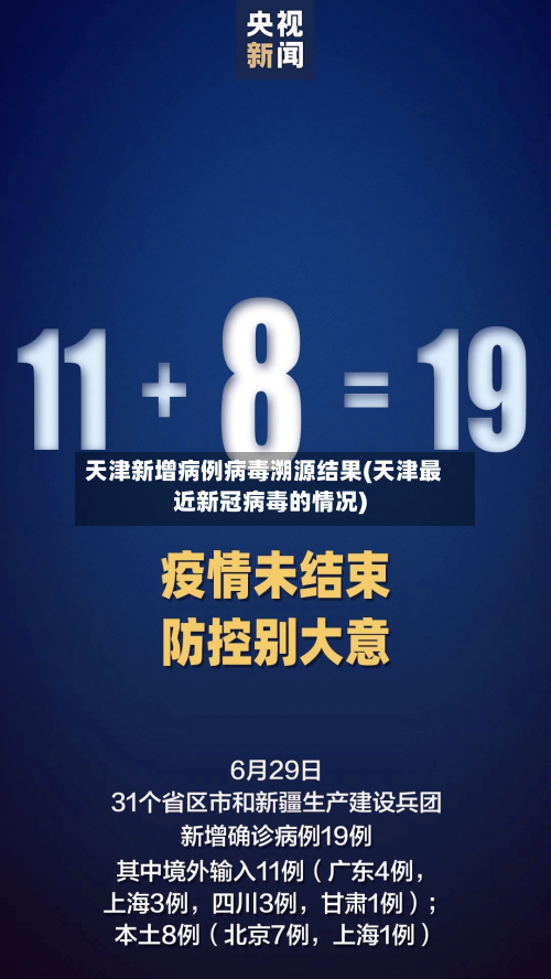 天津新增病例病毒溯源结果(天津最近新冠病毒的情况)-第2张图片