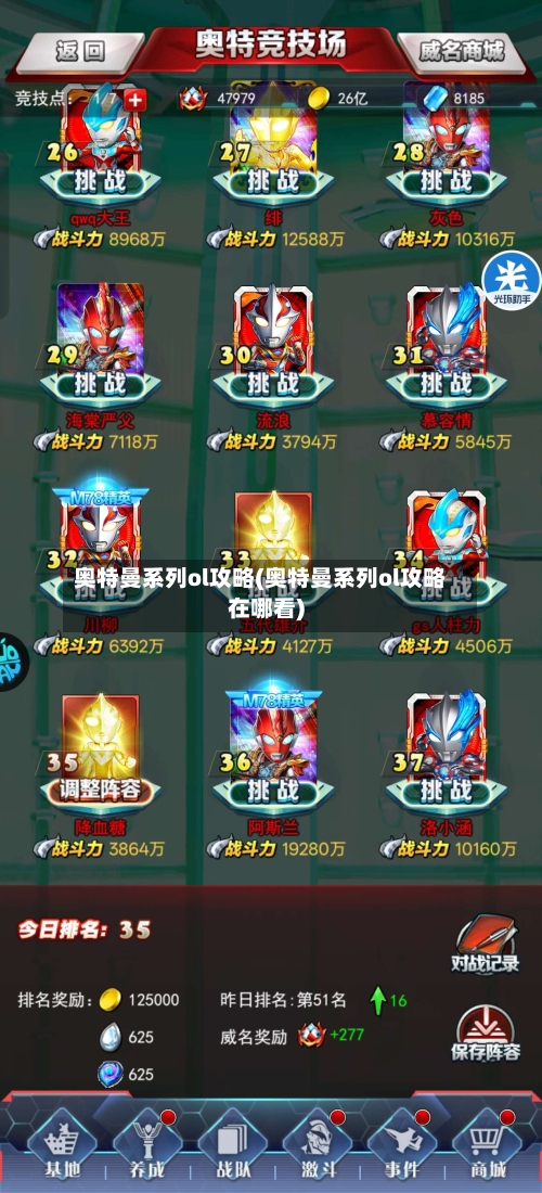 奥特曼系列ol攻略(奥特曼系列ol攻略在哪看)-第1张图片