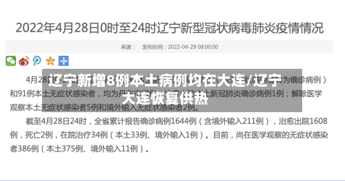 辽宁新增8例本土病例均在大连/辽宁大连恢复供热-第1张图片