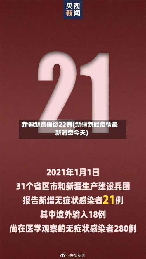 新疆新增确诊22例(新疆新冠疫情最新消息今天)