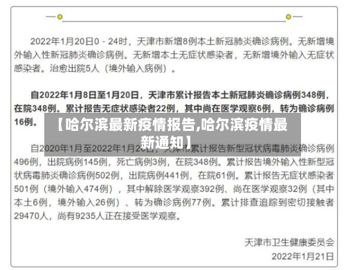 【哈尔滨最新疫情报告,哈尔滨疫情最新通知】-第1张图片