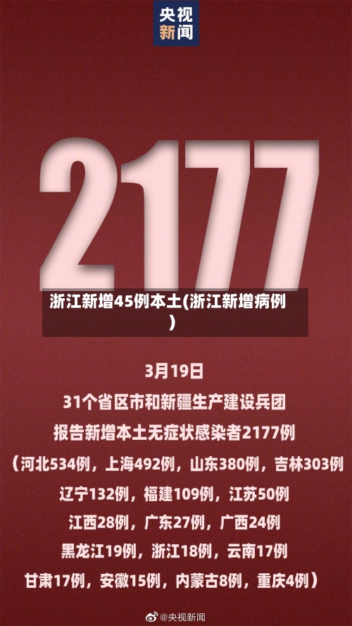 浙江新增45例本土(浙江新增病例)