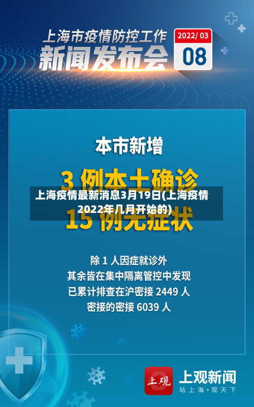上海疫情最新消息3月19日(上海疫情2022年几月开始的)