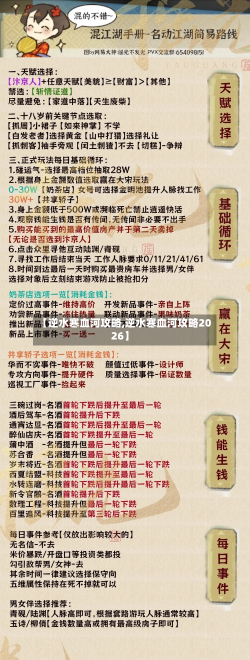 【逆水寒血河攻略,逆水寒血河攻略2026】
