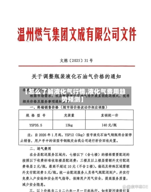 【怎么了解液化气行情,液化气费用趋势预测】