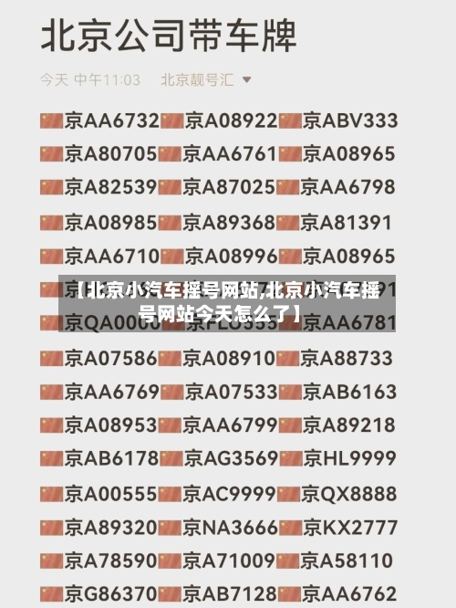 【北京小汽车摇号网站,北京小汽车摇号网站今天怎么了】-第2张图片