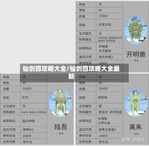 仙剑四攻略大全/仙剑四攻略大全最新