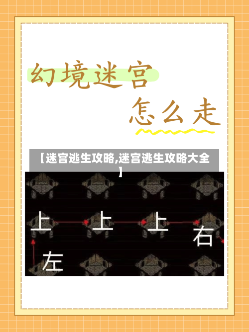 【迷宫逃生攻略,迷宫逃生攻略大全】