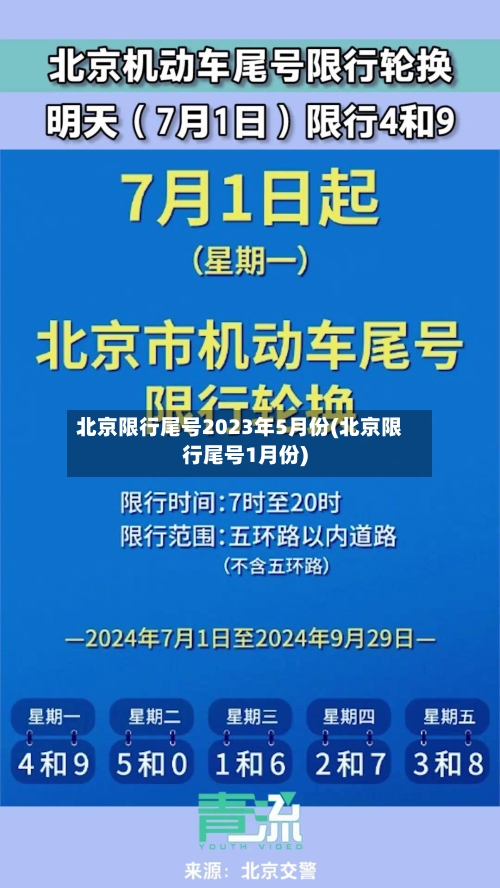 北京限行尾号2023年5月份(北京限行尾号1月份)