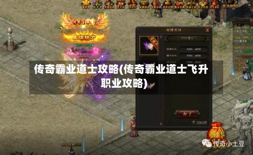 传奇霸业道士攻略(传奇霸业道士飞升职业攻略)