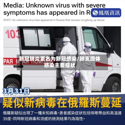 新冠肺炎更名为新冠感染/肺支原体感染主要症状
