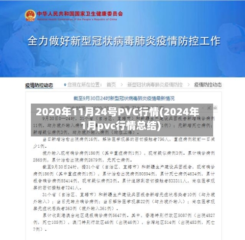 2020年11月24号PVC行情(2024年1月pvc行情总结)