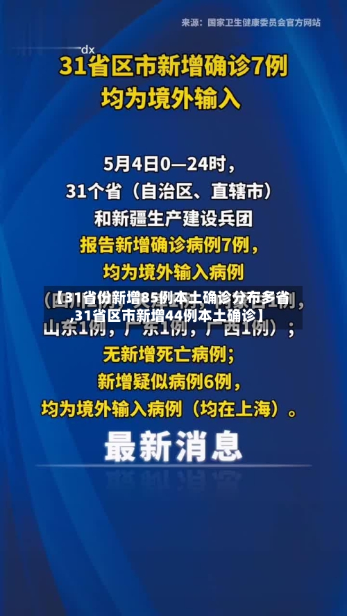 【31省份新增85例本土确诊分布多省,31省区市新增44例本土确诊】-第3张图片