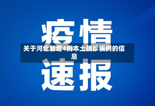 关于河北新增4例本土确诊病例的信息