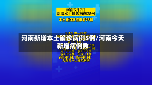 河南新增本土确诊病例5例/河南今天新增病例数-第2张图片