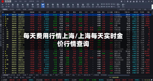 每天费用行情上海/上海每天实时金价行情查询