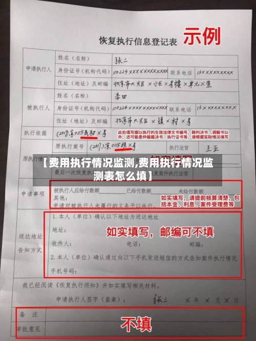 【费用执行情况监测,费用执行情况监测表怎么填】