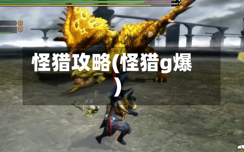 怪猎攻略(怪猎g爆)-第2张图片