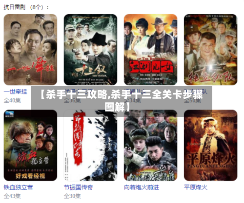 【杀手十三攻略,杀手十三全关卡步骤图解】