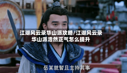 江湖风云录华山派攻略/江湖风云录华山派浩然正气怎么提升-第3张图片