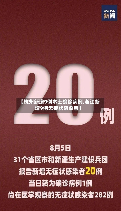 【杭州新增9例本土确诊病例,浙江新增9例无症状感染者】