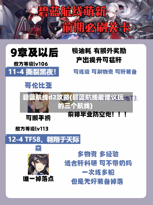 碧蓝航线d2攻略(碧蓝航线最建议玩的三个航线)