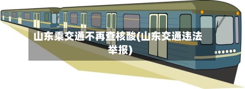 山东乘交通不再查核酸(山东交通违法举报)