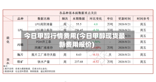 今日甲醇行情费用(今日甲醇现货最新费用报价)-第2张图片