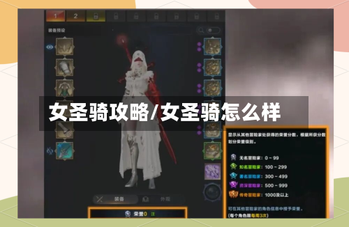 女圣骑攻略/女圣骑怎么样-第3张图片