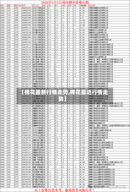 【棉花最新行情走势,棉花最近行情走势】-第2张图片