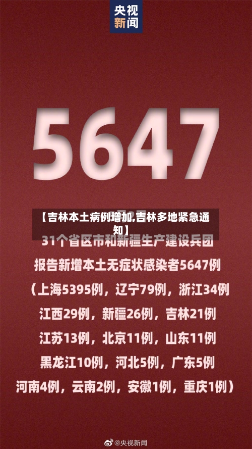 【吉林本土病例增加,吉林多地紧急通知】-第3张图片