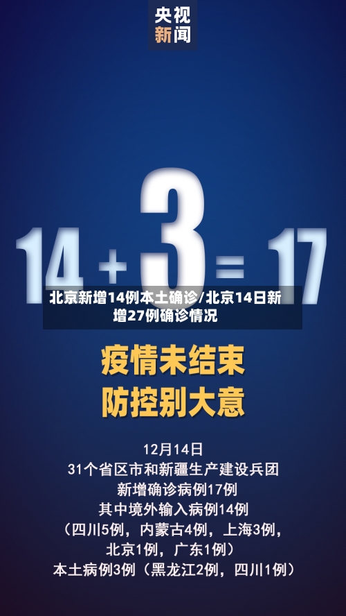北京新增14例本土确诊/北京14日新增27例确诊情况-第2张图片