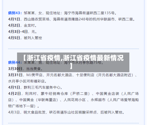 【浙江省疫情,浙江省疫情最新情况】-第2张图片