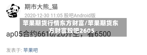 苹果期货行情东方财富/苹果期货东方财富股吧2605
