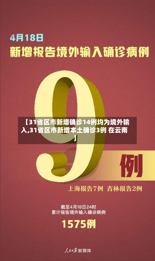 【31省区市新增确诊14例均为境外输入,31省区市新增本土确诊3例 在云南】-第2张图片