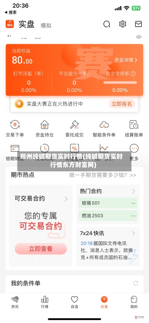 郑州纯碱期货实时行情(纯碱期货实时行情东方财富网)