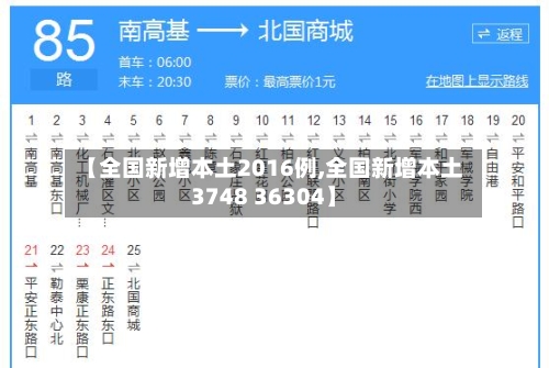【全国新增本土2016例,全国新增本土3748 36304】-第2张图片