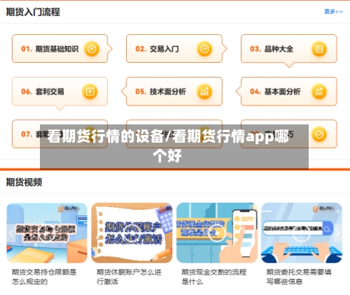 看期货行情的设备/看期货行情app哪个好-第2张图片
