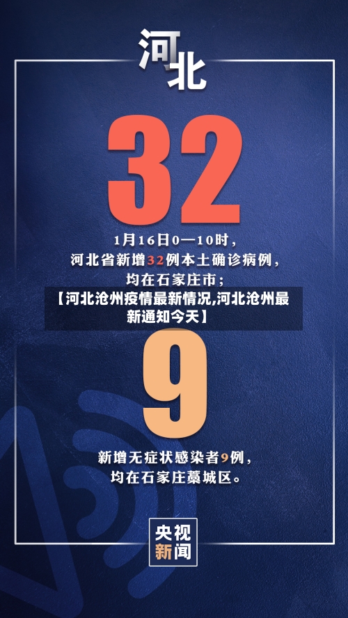 【河北沧州疫情最新情况,河北沧州最新通知今天】
