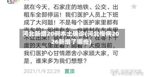 河北新增20例本土确诊(河北慢病2026新增了哪些)-第2张图片